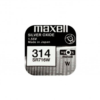 Maxell 314 (SR716W) sidabro oksido baterijos 10 vnt.